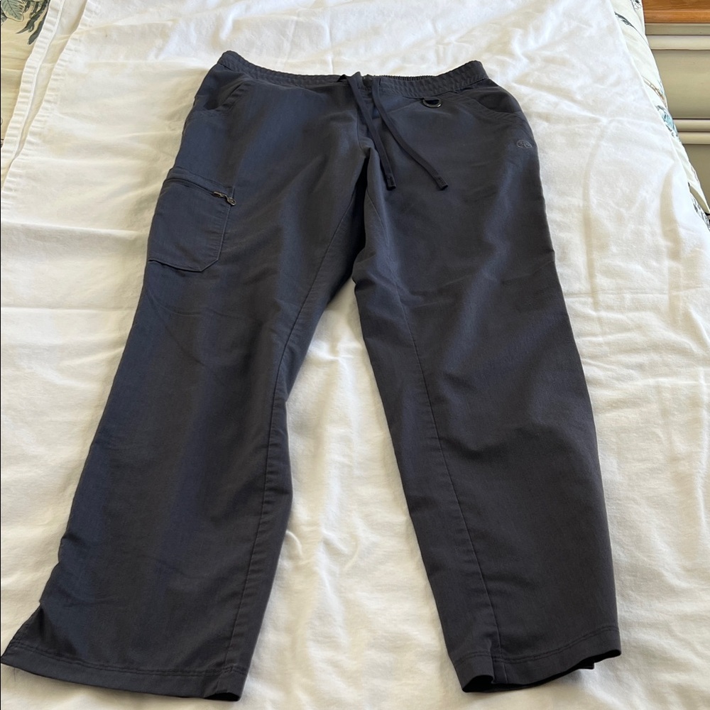 Healing Hands Women's Gray Straight Leg Pants - Picture 2 of 9